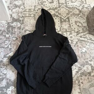 We’re not really strangers Black Hoodie Sweatshirt